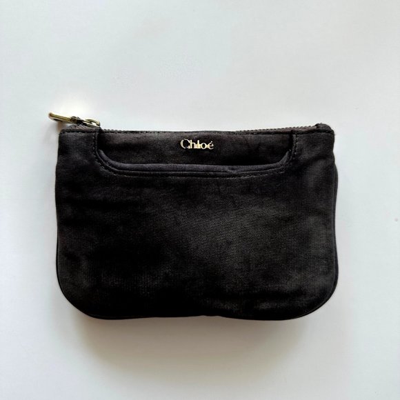 Custom Dyed Distressed Chloe Makeup Pouch - Picture 1 of 5